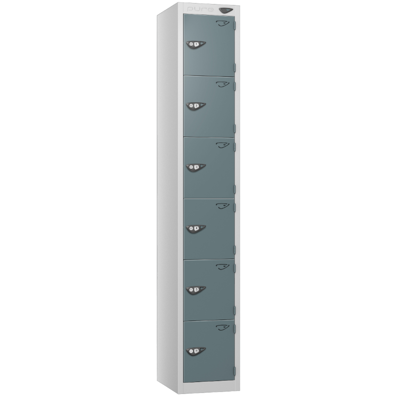 Pure 6 Door Locker with Slate Grey Door